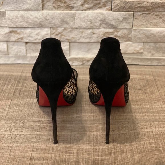 CHRISTIAN LOUBOUTIN - Very Lace Heels - SIZE 40 - Picture 7 of 10